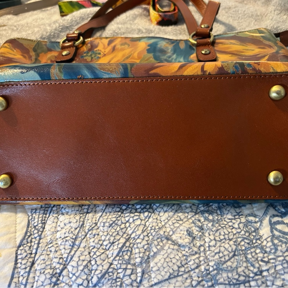 Patricia Nash Multicolor Floral Leather Tote - Picture 4 of 4